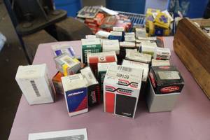 lot 133 image: Lot of Automotive Parts  - Ignition Switch, Expansion Plugs, Temp Sending Unit, Fittings, Misc. Parts