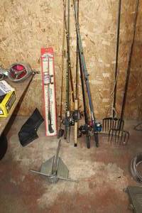 lot 166 image: Lot of (8) Fishing Rods with Reel  - Anchor