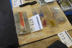 lot 173 image: Plastic Storage Organizers  with Cotter Pins, Various Connectors