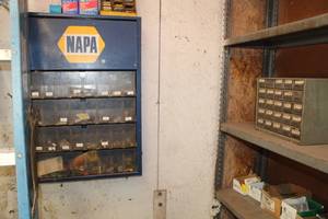 lot 184 image: Lot of (2) Metal Parts Organizer Cabinet  - Hardware