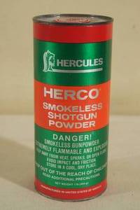 lot 60 image: 1 Lb Hercules Herco Smokeless Shotgun Gun Powder