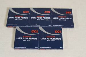 lot 68 image: 500 CCI No 350 Magnum Large Pistol Primers