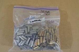 lot 92 image: Bag of Empty .38 Special Shell Casings