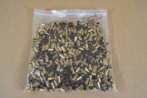 lot 93 image: Bag of Empty 9mm Shell Casings
