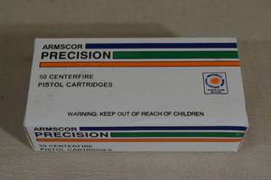 lot 104 image: 50 Armscor Precision .38 Super 125 Gr FMJ Ammo