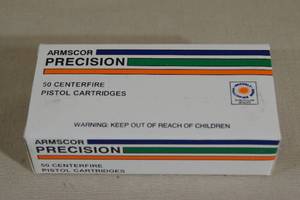 lot 105 image: 50 Armscor Precision .38 Super 125 Gr FMJ Ammo