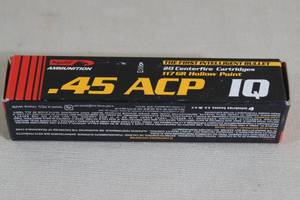 lot 109 image: 20 Aguila .45 ACP IQ 117 Gr HP Ammo