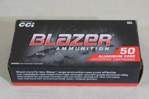 lot 113 image: 50 CCI Blazer 9mm Luger 115 Gr FMJ Ammo