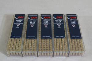 lot 118 image: 500 CCI Mini-Mag .22 LR 40 Gr CPRN Ammo