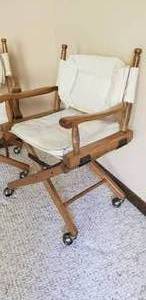 lot 49 image: Rolling Director Chairs