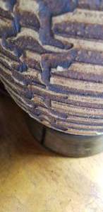 lot 53 image: MCM Art Pottery Clay Table Lamps