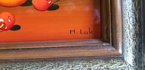 lot 36 image: Maria Lak Still Life Oil On Board