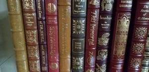 lot 56 image: Classic Book Library with Gold Spines