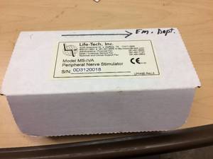 MSRP $600 Life-Tech MS-IVA Electrosurgery Certified MiniStim Peripheral Nerve Stimulator -designed to monitor effects of skeletal muscle relaxants in the operating room, post-anesthesia care, ICU and critical care environments - Great Working Condition