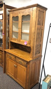 Primitive Vintage Kitchen HutchCabinet