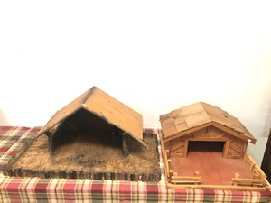 Large Wooden Nativity Stable &amp House