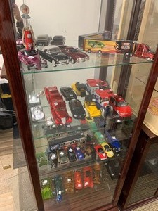Entire Contents of Cabinet - Diecast Classic Cars etc
