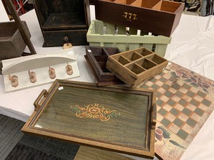 Lot of Primitive Wooden Items