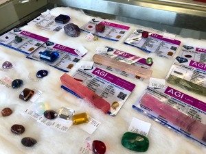 Group of Larger Size AGI Lab Gemstones