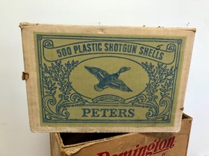 3 Vintage Advertising Ammo Boxes