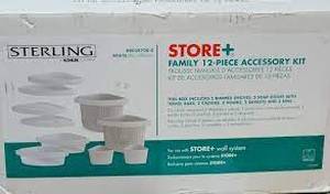 lot 39 image: STERLING Store Family 12-Piece Shelf Kit in White - NEW