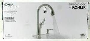 lot 48 image: KOHLER K-72218-B7-VS Sensate Touchless Kitchen Faucet, Vibrant Stainless