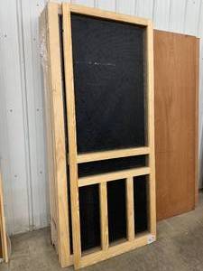 2 WOOD SCREEN DOORS