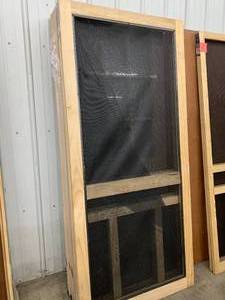 2 WOOD SCREEN DOORS