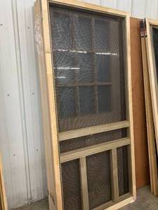2 WOOD SCREEN DOORS