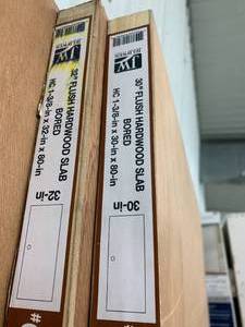 30 AND 32 FLUSH HARDWOOD SLAB DOORS - JELDWEN