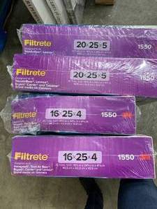 ASSORTED 3M FURNANCE FILTERS