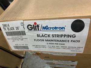 GLITMICROTRON BLACK FLOOR STRIPING PADS