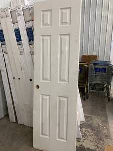 JELDWEN 6 PANEL TEXTURED BORED DOOR