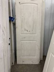 JELDWEN SANTA FE 2 PANEL ROUND-NO BORE DOOR