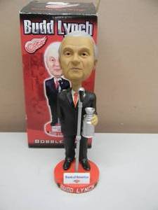 lot 21 image: BUD LYNCH DETROIT RED WINGS BOBBLEHEAD - NEW IN BOX - COOL PIECE - SEE PICTURES