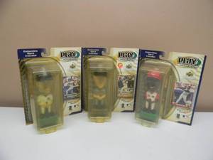 lot 29 image: Derek Jeter, Ken Grifey Jr, Cal Ripken Jr. -  2001 Upper Deck Play Makers Bobble Head & Card - ALL IN BOX - SEE PICTURES
