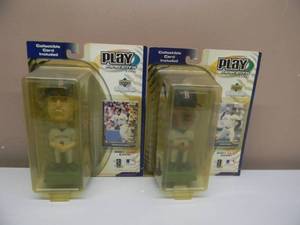 lot 30 image: Nomar Garciaparra, Pedro Martinez -  2001 Upper Deck Play Makers Bobble Head & Card - ALL IN BOX - SEE PICTURES