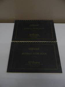 lot 77 image: 2 VINTAGE 1950s OFFICIAL BASEBALL SCORE BOOKS - WILSON - UNUSED - VERY COOL PIECES - SEE PICTURES