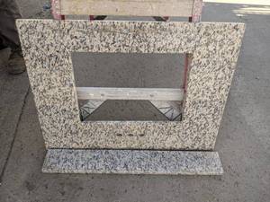 Bella CORE Prescott Granite Bathroom Sink Slab 30 x 22 x 34 w 30 x 4 x 34 Backsplash - 4 Center Faucet - Cutout Opening is 17 x 12-14 - Sink in Lot 55 Fits this Top