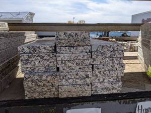 (Lot of 26) Bella CORE Prescott Granite Slabs - (7) 30 x 4 x 34, (1) 29 x 4 x 34 , (5) 21-14 x 4 x 34 and (13) 20 x 4 x 34