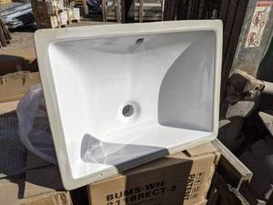 Ceramic Bathroom Undermount Sink 20 x 15 x 8 - This fits the Bathroom Granite Vanity Tops