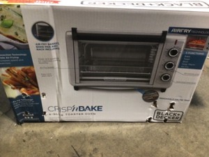 BLACKDECKER Crisp N Bake 1500 W 6-Slice Stainless Steel Toaster Oven