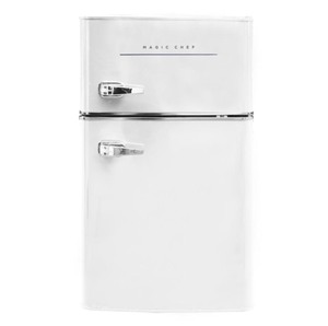 Magic Chef Retro 3.2 Cu. Ft. 2 Door Mini Fridge in White