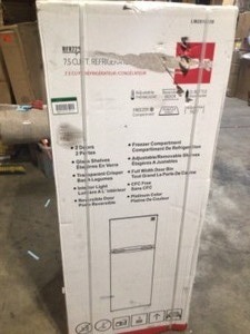 RCA 7.5 cu. ft. Refrigerator with Top Freezer in Stainless Look