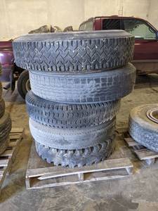 (Lot of 5) 20 Truck Tires and Rims