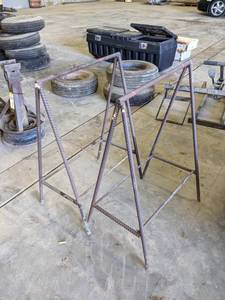 Pair of Sawhorses made from 34 Rebar - 24 Wide and 36 Tall