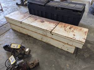 Steel Truckbed Toolbox - Measures about 71 x 15-12 x 13