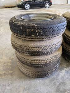 Set of (4) Mobile Home Tires on Rims 8-14.5