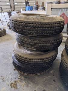 Set of (4) Mobile Home Tires on Rims 8-14.6