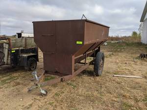 Steel Flare Wagon  Trailer with Auger - 10 x 60 x 54 Box - NO TITLE